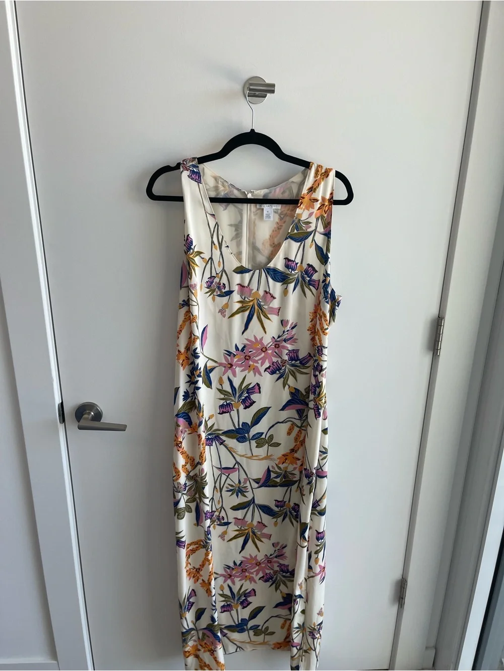 Nordstrom Signature Silk Blend Tank Maxi Dress Floral